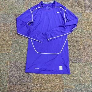 Nike pro shirt mens size large purple long sleeve training running